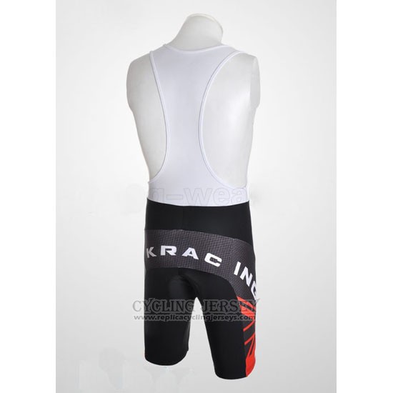 2010 Cycling Jersey Rock Racing Black and Red Short Sleeve and Bib Short